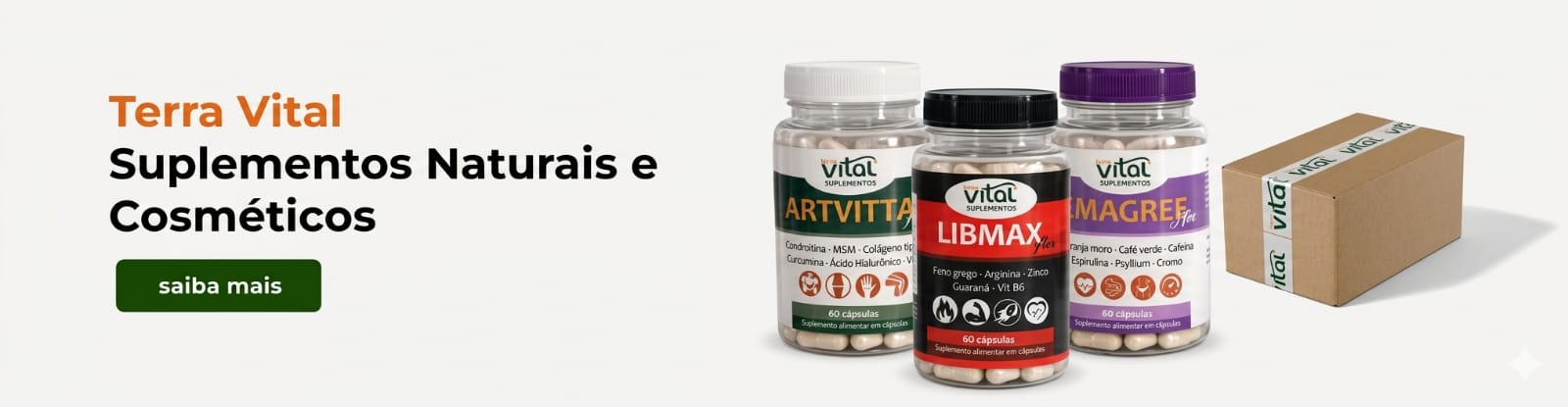 Terra Vital <br> Suplementos Naturais e Cosméticos