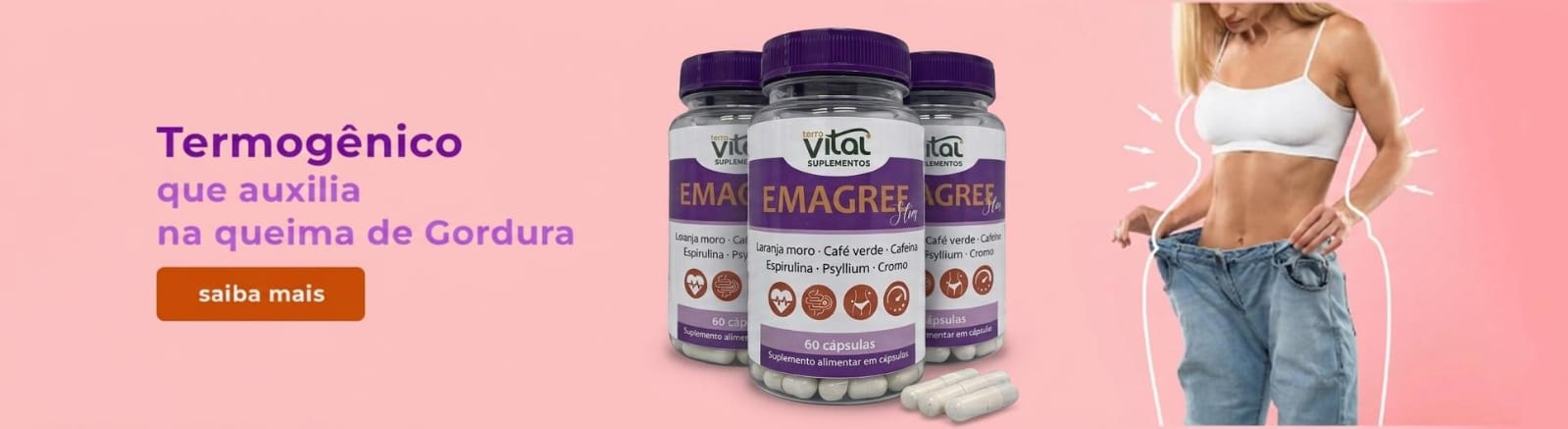 Termogênico que auxilia na queima de Gordura
