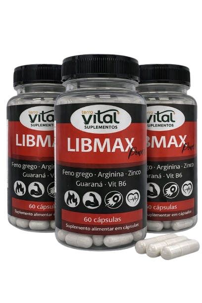 LibMaxPower - Fórmula para vitalidade e disposição <br><br>    3 frascos por R$750.00
