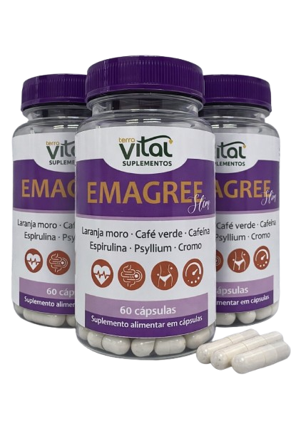 Emagree  Slim– Fórmula Avançada para Emagrecimento e Energia <br><br>  3 frascos por R$750.00